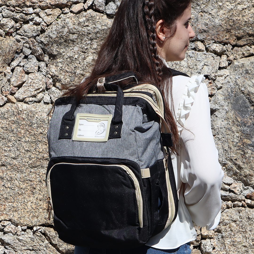 Mochila Maternidade Muda Fraldas Com Etiqueta - Image 5