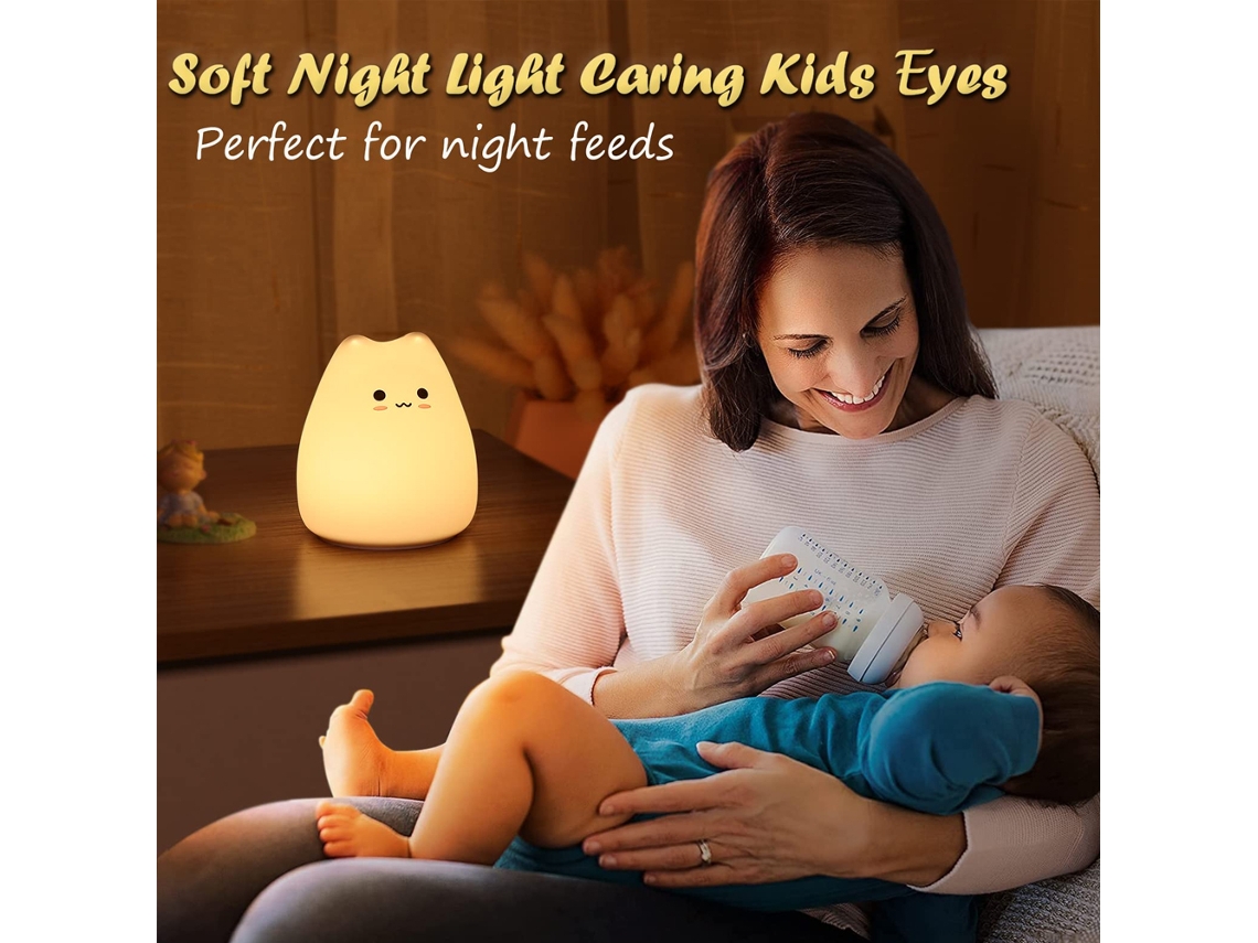 Luz de Presença Candeeiro de Silicone Gatinho Bebé - Image 3